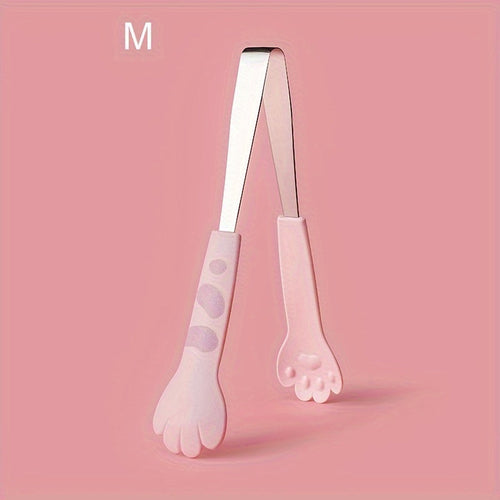 Cute Cat Paw Stainless Steel Food Tongs