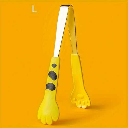 Cute Cat Paw Stainless Steel Food Tongs