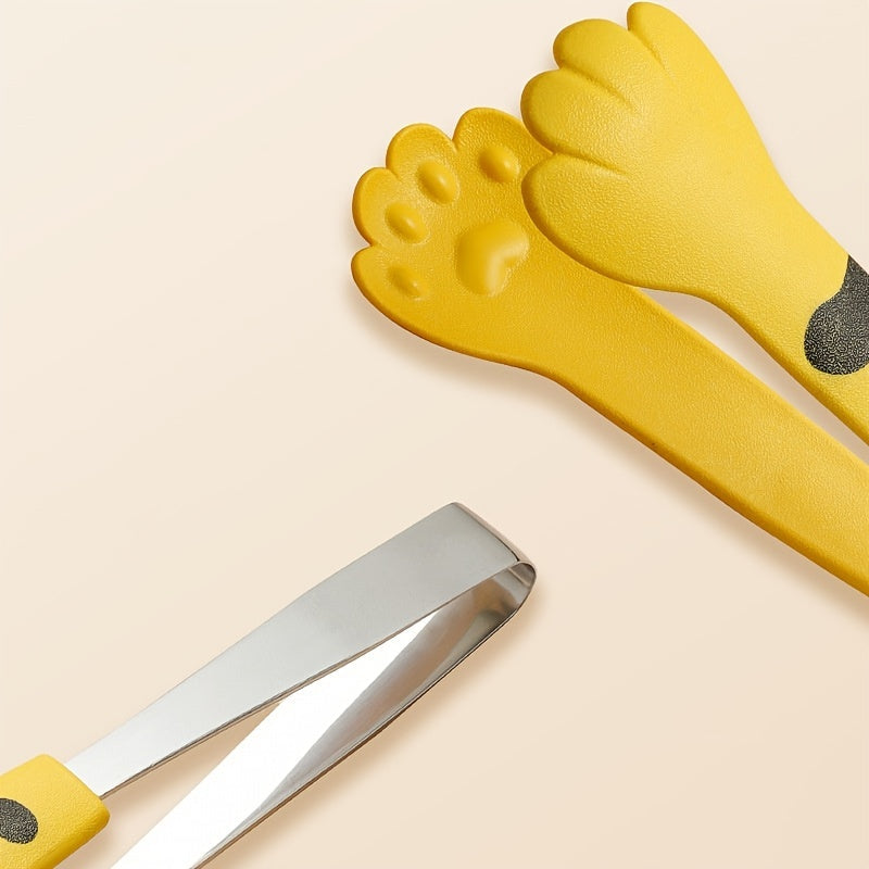 Cute Cat Paw Stainless Steel Food Tongs