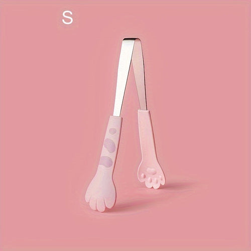 Cute Cat Paw Stainless Steel Food Tongs