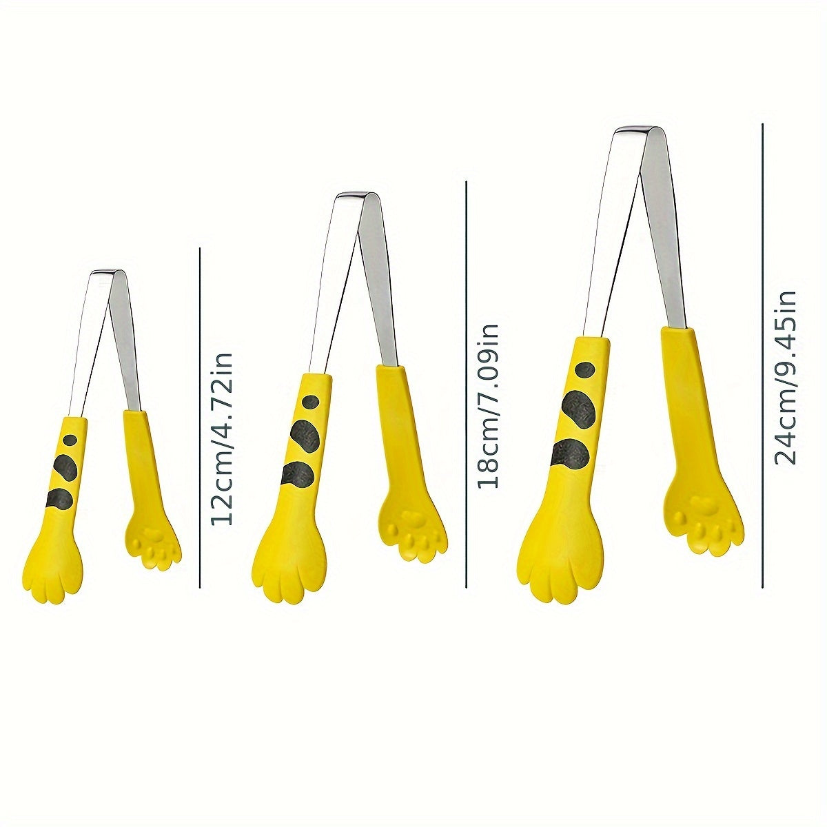 Cute Cat Paw Stainless Steel Food Tongs