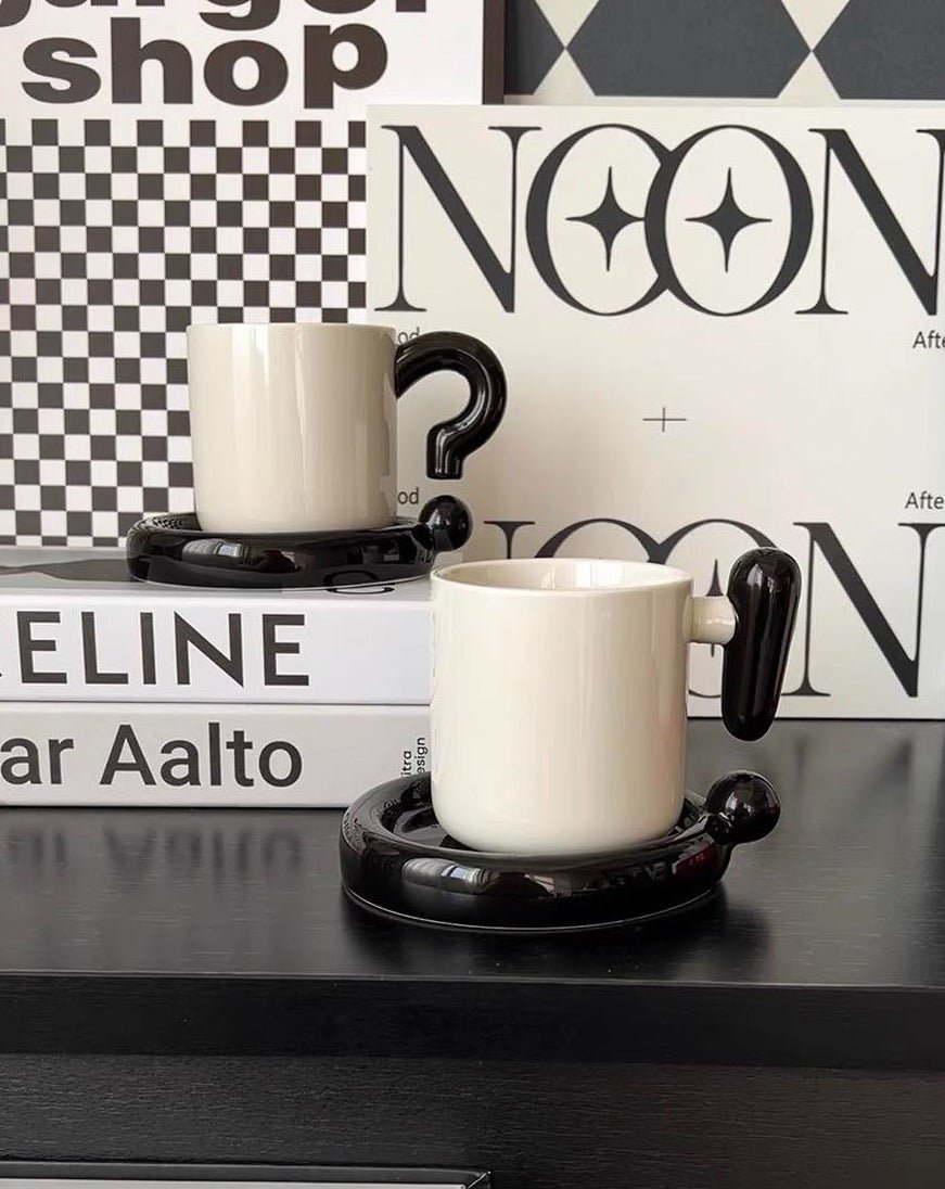 Ceramic Coffee/Tea Mug with Saucer
