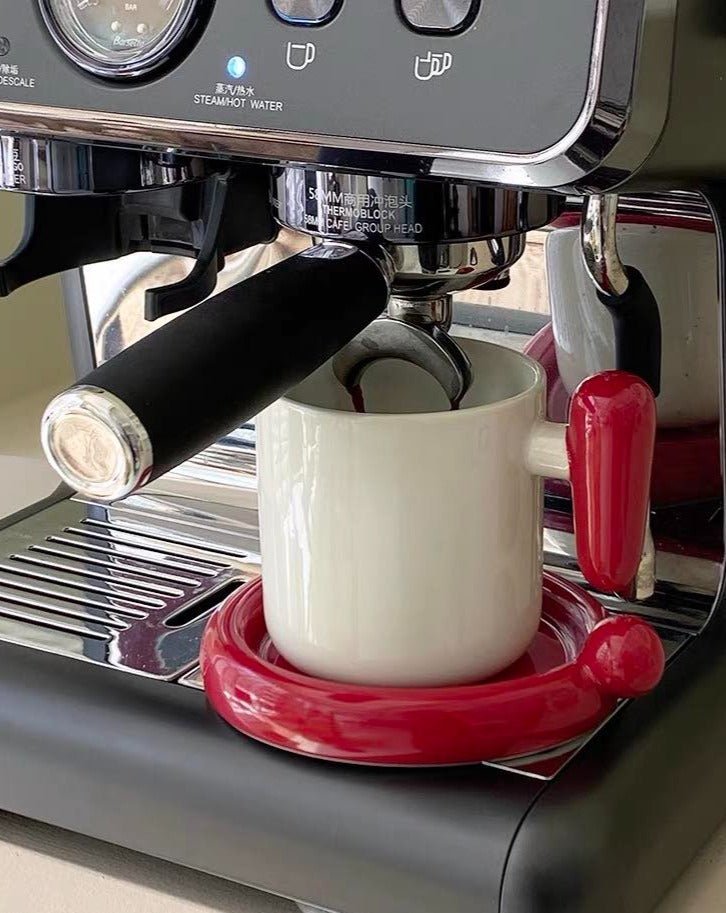 Ceramic Coffee/Tea Mug with Saucer