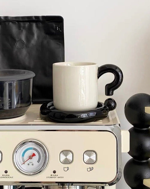 Ceramic Coffee/Tea Mug with Saucer