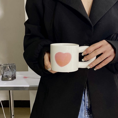 Vintage Heart print Mugs