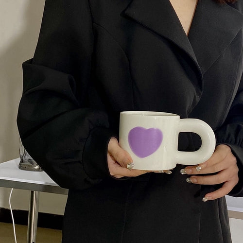 Vintage Heart print Mugs