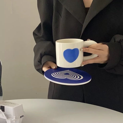 Vintage Heart print Mugs