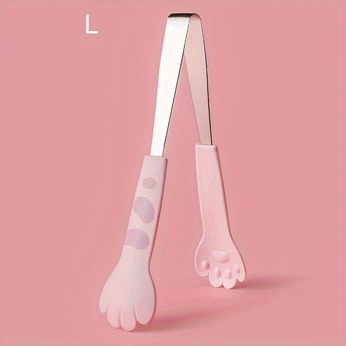 Cute Cat Paw Stainless Steel Food Tongs