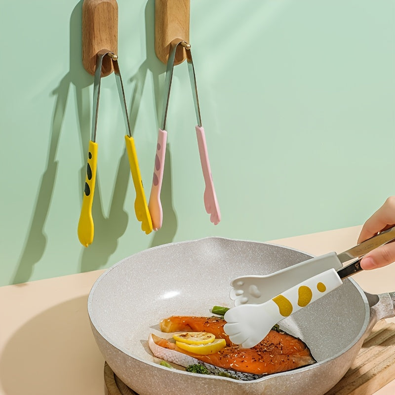 Cute Cat Paw Stainless Steel Food Tongs