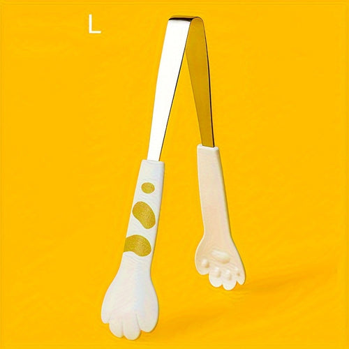 Cute Cat Paw Stainless Steel Food Tongs