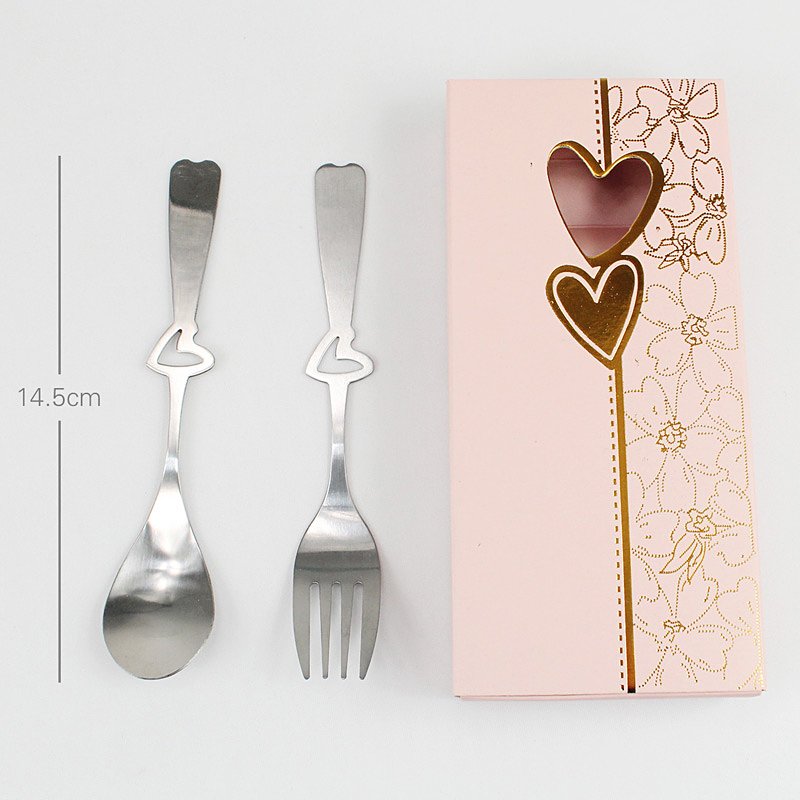 Hearts Spoon and Fork Set