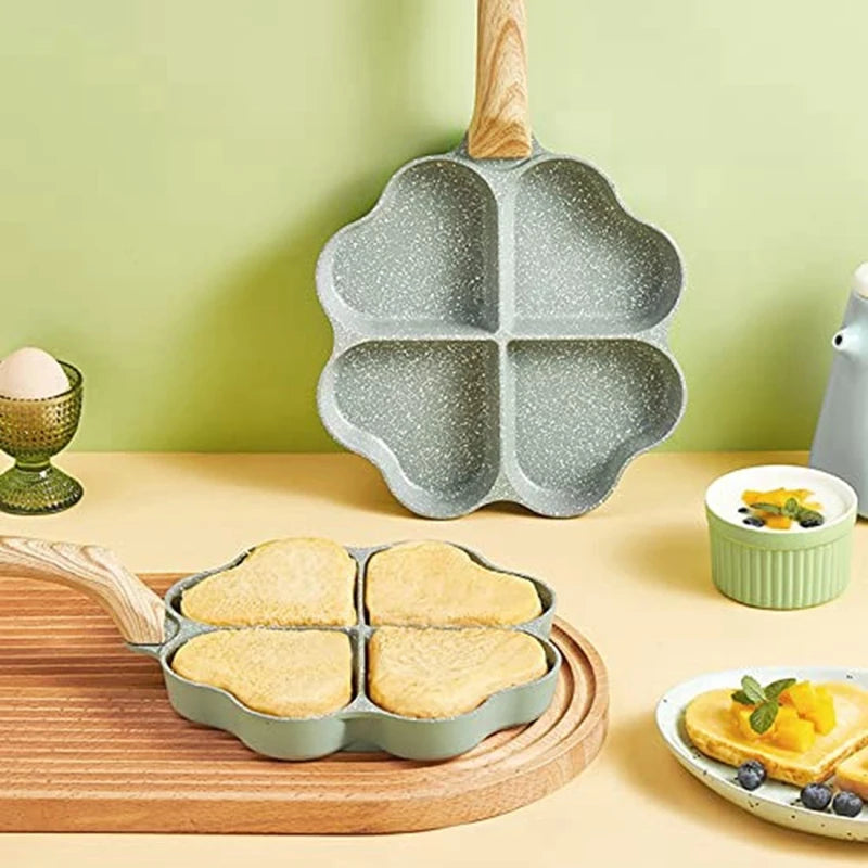 Heart Shape - 4 Egg Frying Pan - Nonstick