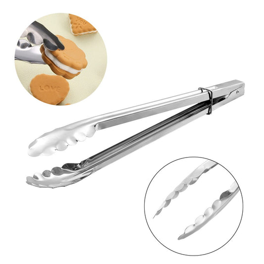 Anti heat Stainless Steel - BBQ Tongs/Food Clip
