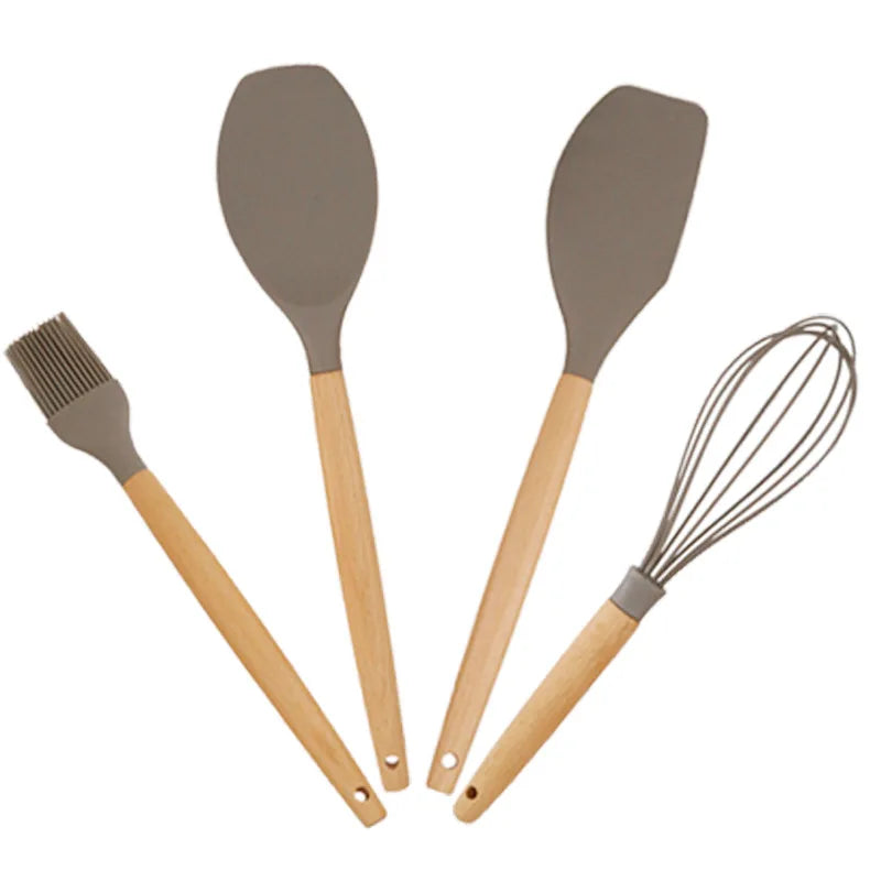 Silicone Kitchenware Spatula Set - 4 Piece Set