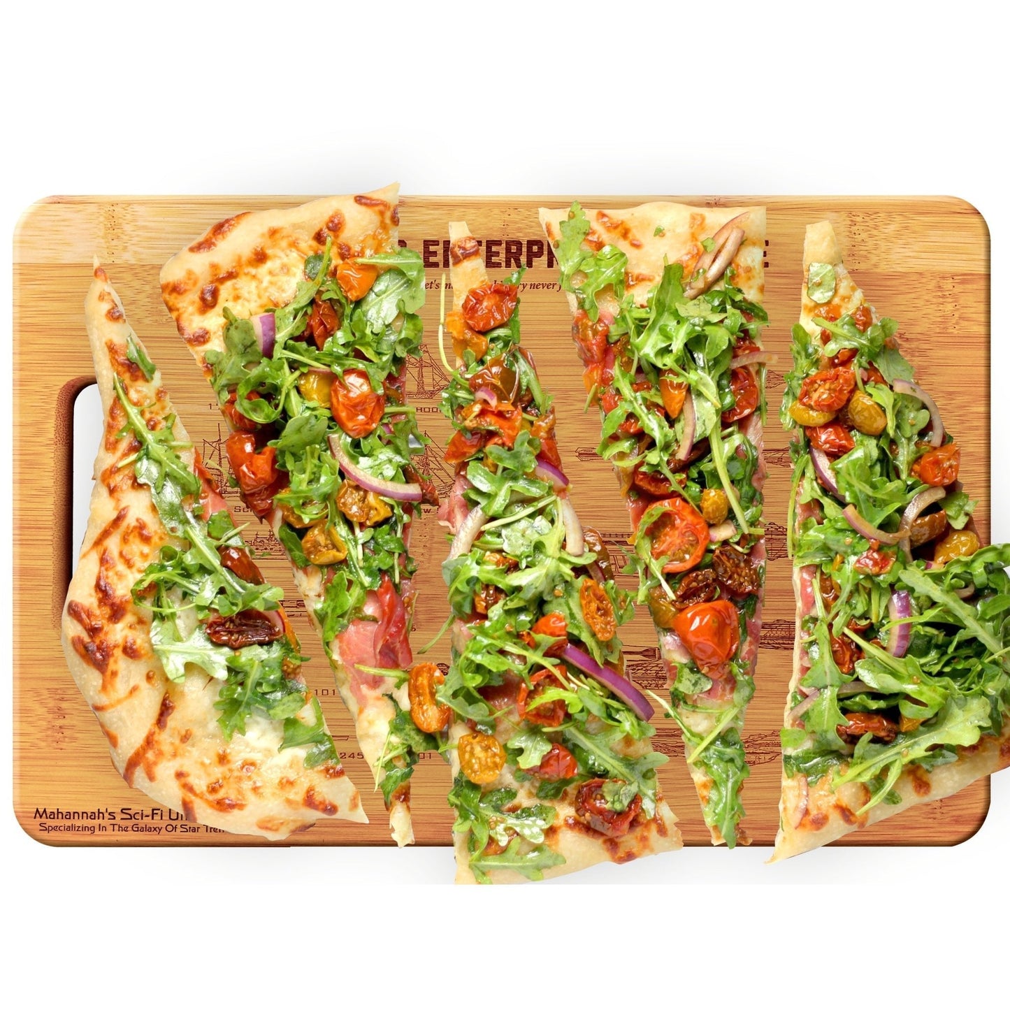 Bamboo USS Enterprise Engraved Cutting Board