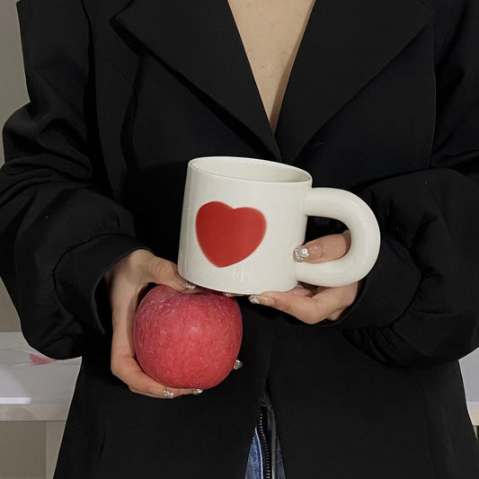 Vintage Heart print Mugs