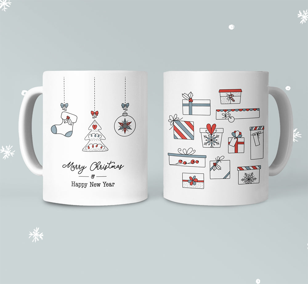 Christmas Mug with Stockings