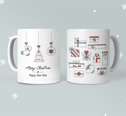 Christmas Mug with Stockings