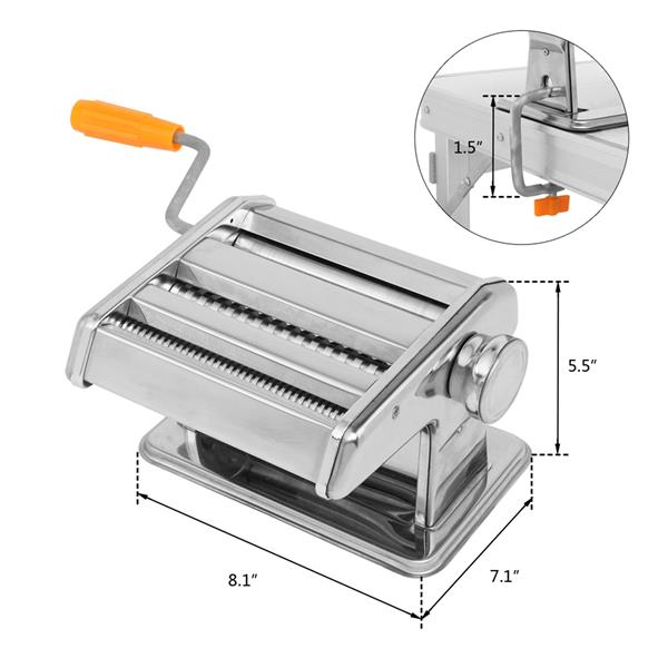Stainless Steel Dual-Blade Pasta Maker