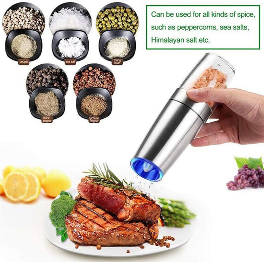 Battery-Powered Stainless Steel Grinder