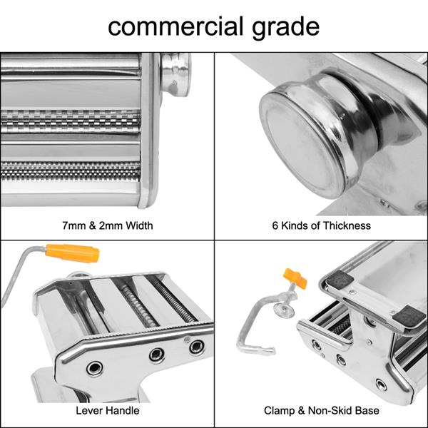 Stainless Steel Dual-Blade Pasta Maker