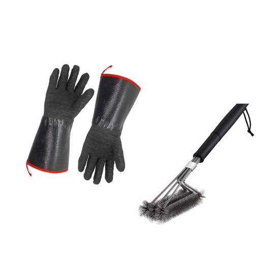 Barbecue Gloves And Barbecue Brush