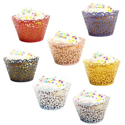 Little Vine Lace Laser Cut Cupcake Wrapper