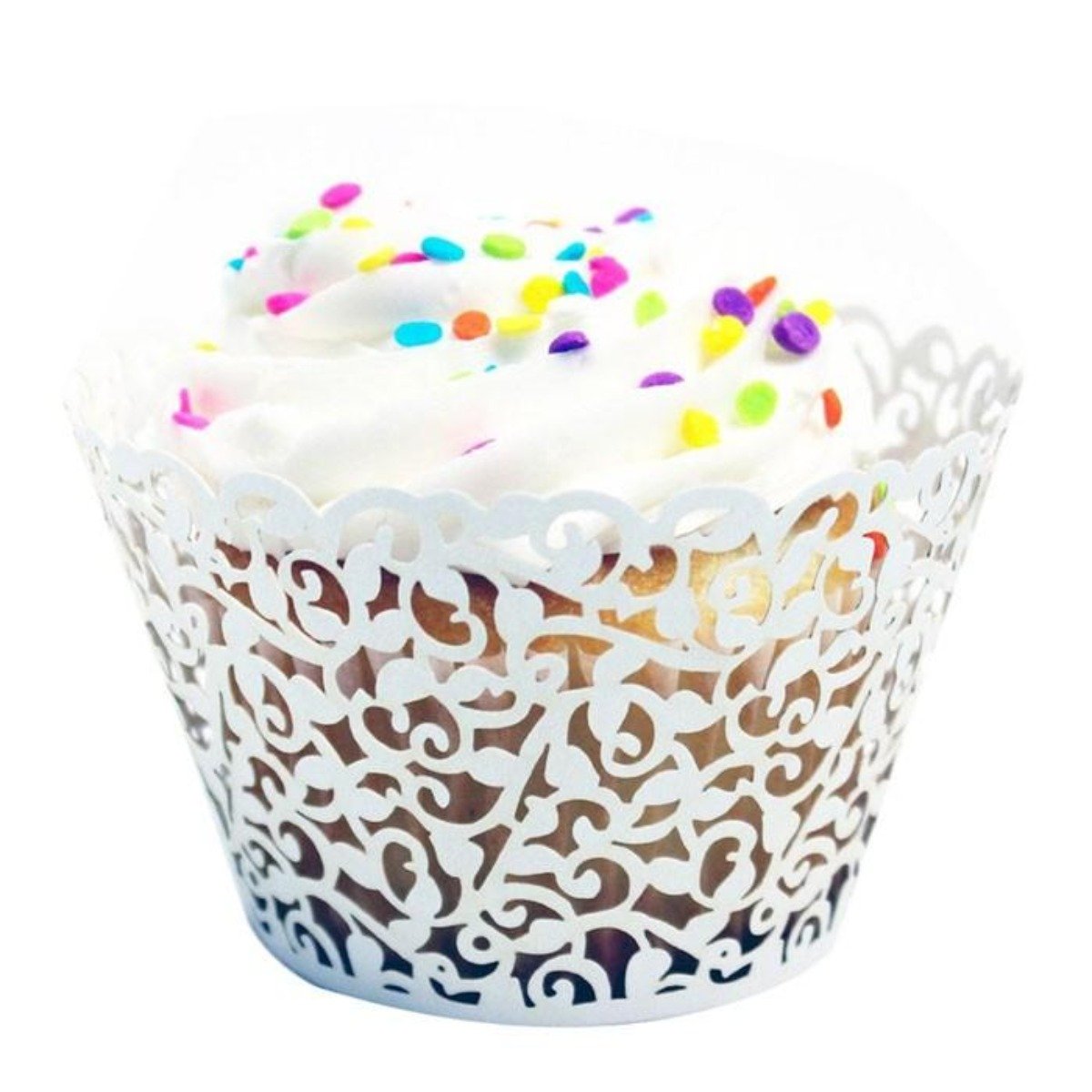 Little Vine Lace Laser Cut Cupcake Wrapper