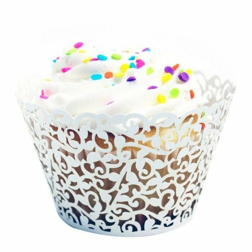 Little Vine Lace Laser Cut Cupcake Wrapper