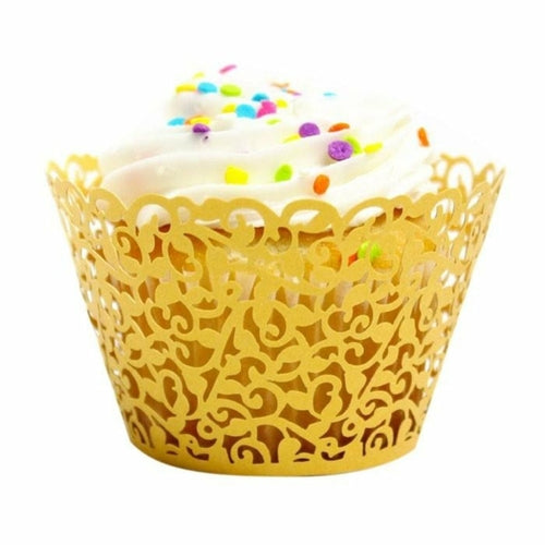 Little Vine Lace Laser Cut Cupcake Wrapper