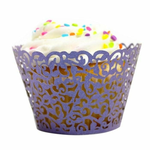 Little Vine Lace Laser Cut Cupcake Wrapper